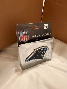 NFL Carolina Panthers Hitch Cover - Silver, Black & Blue